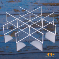 아크릴 서랍 정리 칸막이 - 속옷 정리 장식장 토미카 레이저 격자 커팅