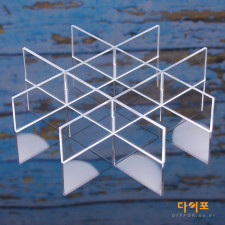 아크릴 서랍 정리 칸막이 - 속옷 정리 장식장 토미카 레이저 격자 커팅